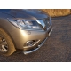 Защита передняя двойная 76/50 мм ТСС для Nissan Pathfinder 2014-2021