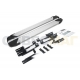 Пороги алюминиевые Rival Silver New для Mitsubishi Eclipse Cross 2018-2021
