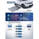 Пороги алюминиевые Rival Black для Toyota RAV4 2019-2021