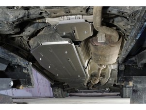 Защита бака (алюминий) 4мм для Toyota Highlander IV 2.0 4WD 2019-н.в. (Китай) №ZKTCC00759